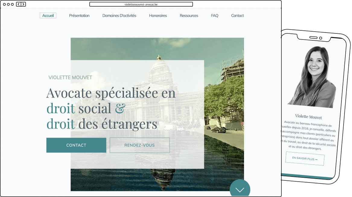 Violette Mouvet Avocate - Site cabinet d'avocat