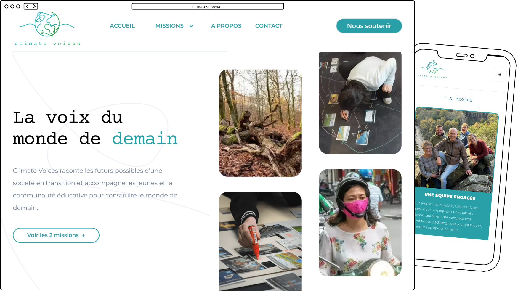 ClimateVoices.eu - Plateforme de sensibilisation climatique